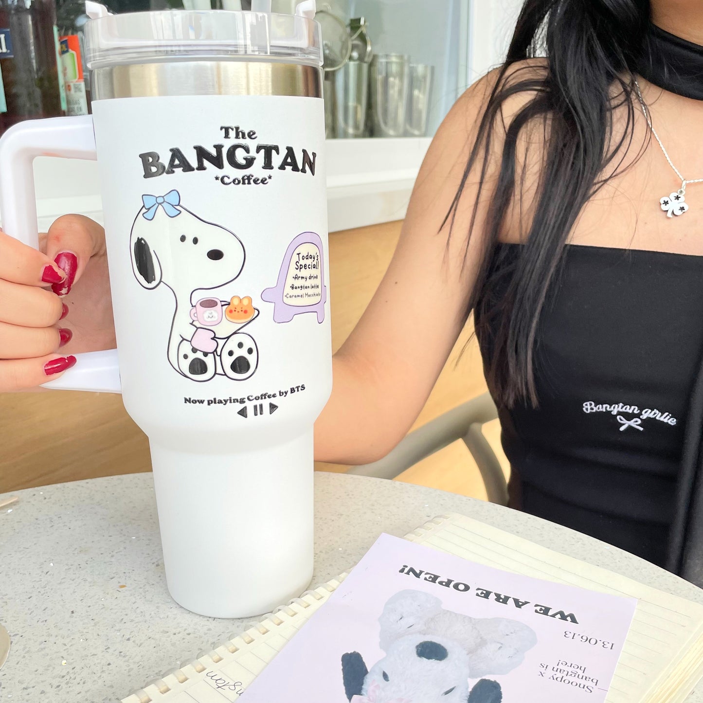 Bangtan x Snoopy The coffee shop cup