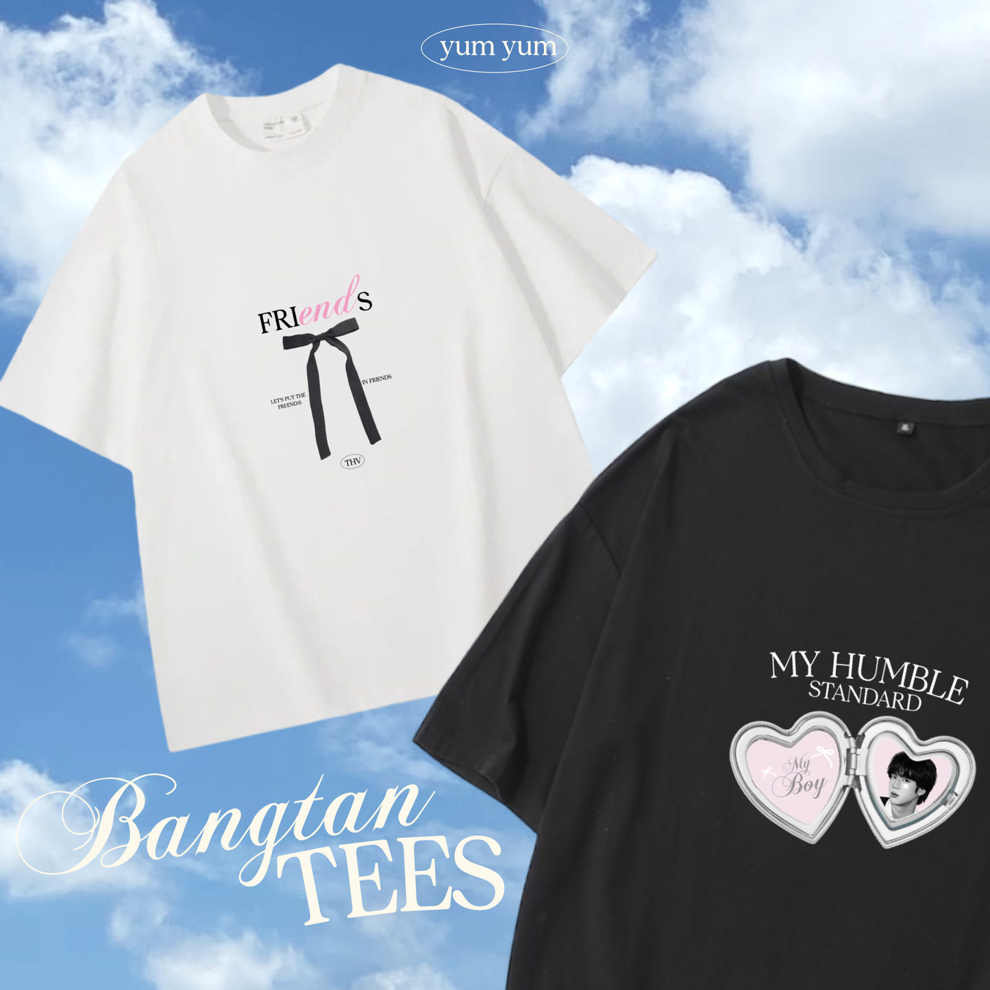 Bangtan T-Shirts (Disponible a pedido)